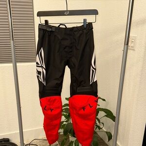 Fly Racing Men's Black and Red Pants